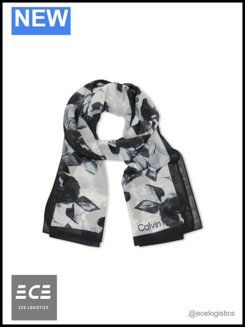 Floral Chiffon Lightweight Wrap Scarf Formal Soft 28x72